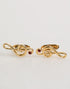 Dolce & Gabbana Gold Musical Note Metal Brass Pin Men Accessory Cufflinks